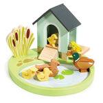 Tender Leaf Toys Pet Set Duck House – Small World Wooden Pond Playset