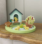 Tender Leaf Toys Pet Set Duck House – Small World Wooden Pond Playset