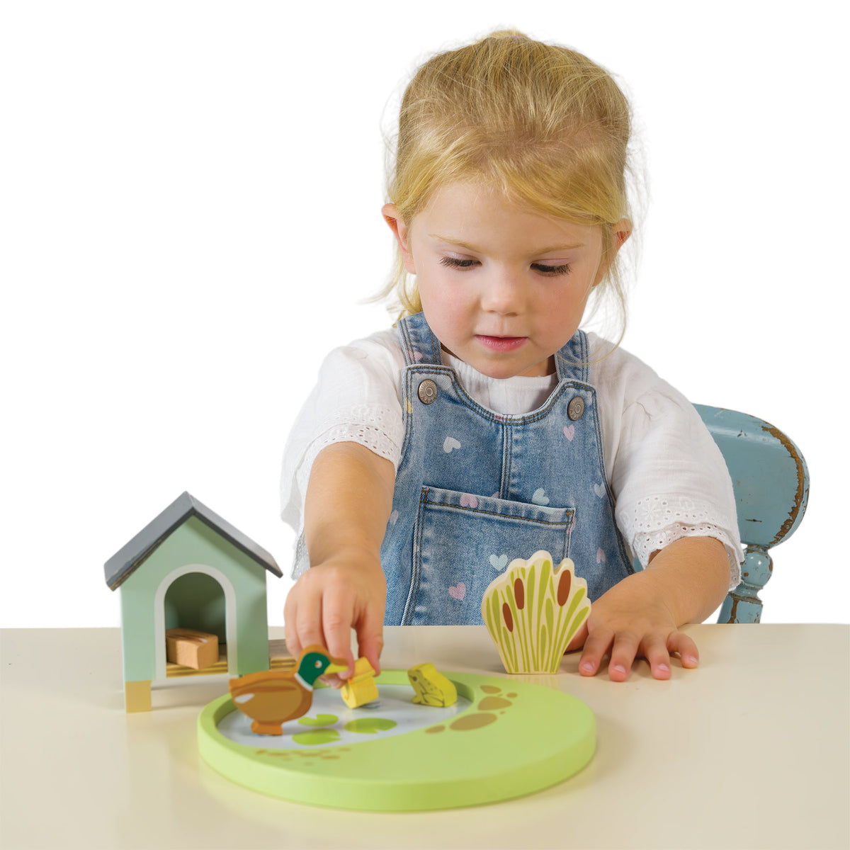 Tender Leaf Toys Pet Set Duck House – Small World Wooden Pond Playset