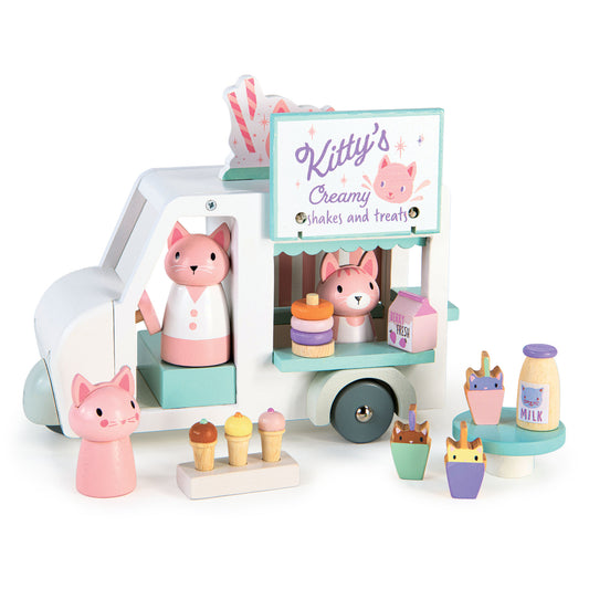 Tender Leaf Toys Kitty's Milkshake Van