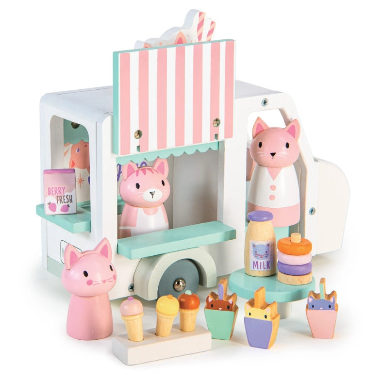 Tender Leaf Toys Kitty's Milkshake Van