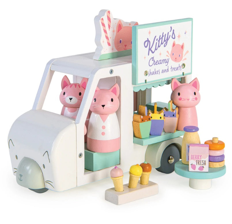 Tender Leaf Toys Kitty's Milkshake Van