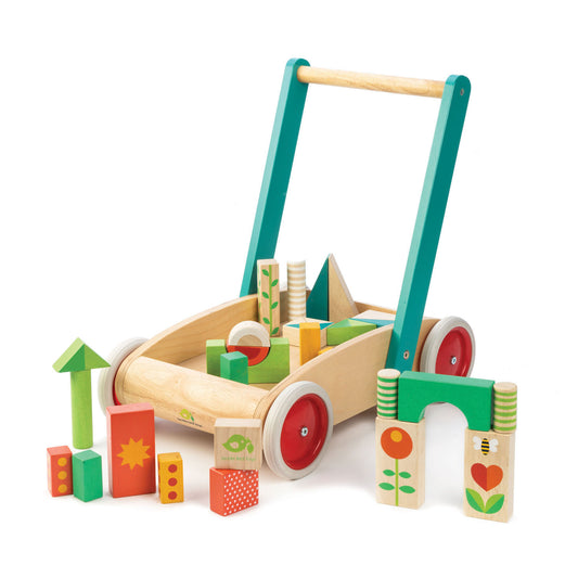 Baby Walker Wagon with Blocks