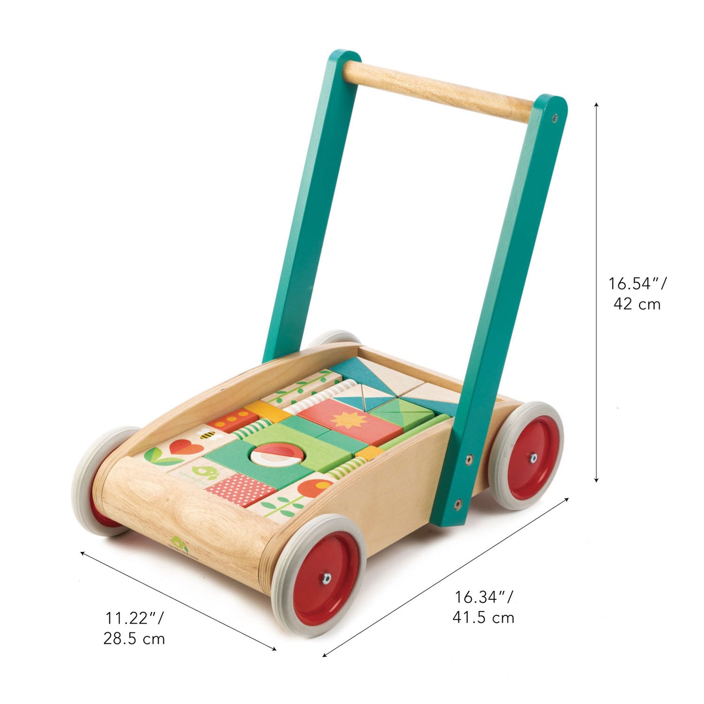 Baby Walker Wagon with Blocks